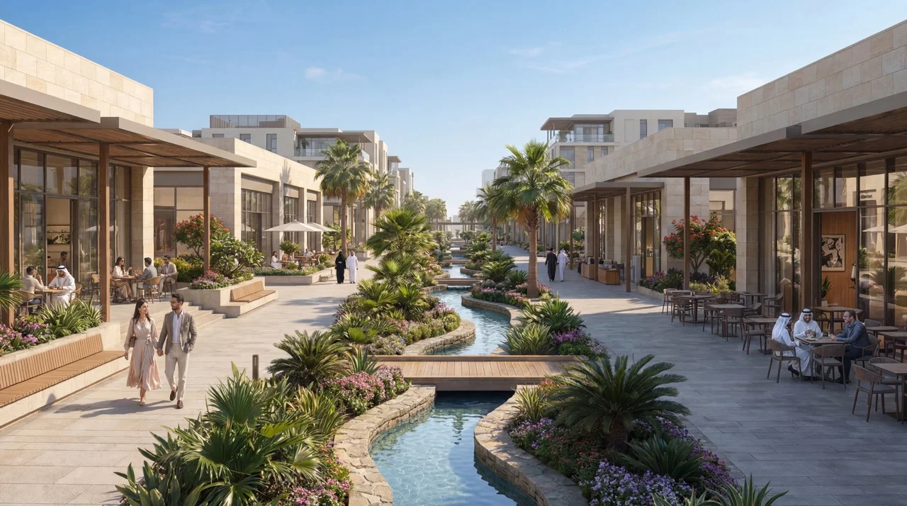 Retail, hospitality and education district at Mira Hills Abu Dhabi